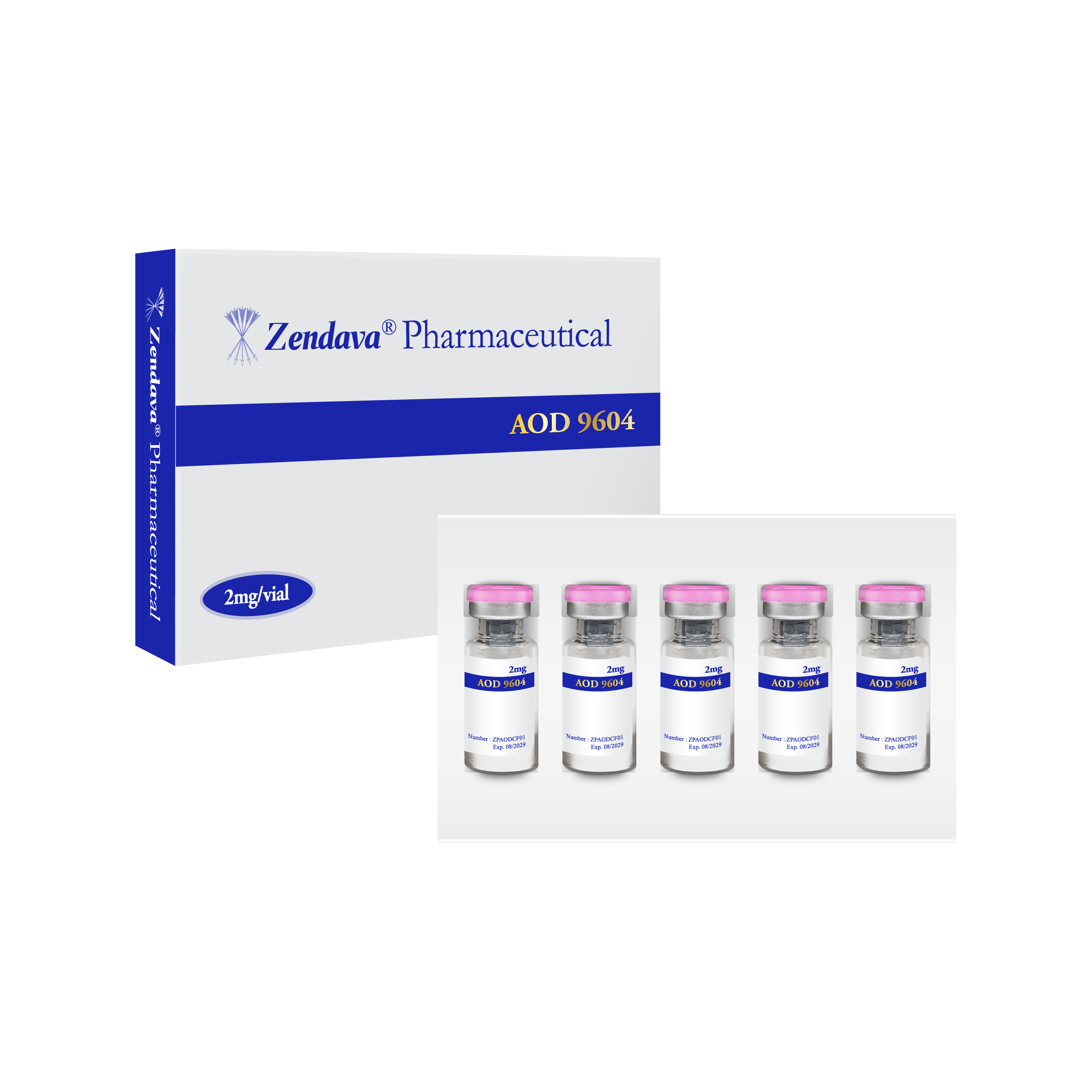 Zendava 5 Vials Superimpose - AOD 9604_1